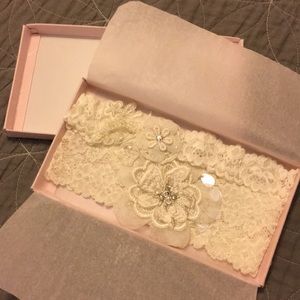 Handmade from Etsy Garter Set.